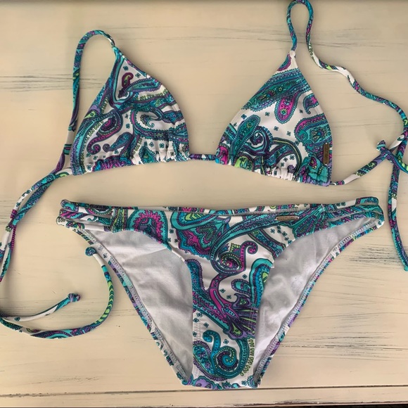 Paisley Print Bikini | 2 Chillies | Size 4 - Picture 1 of 10